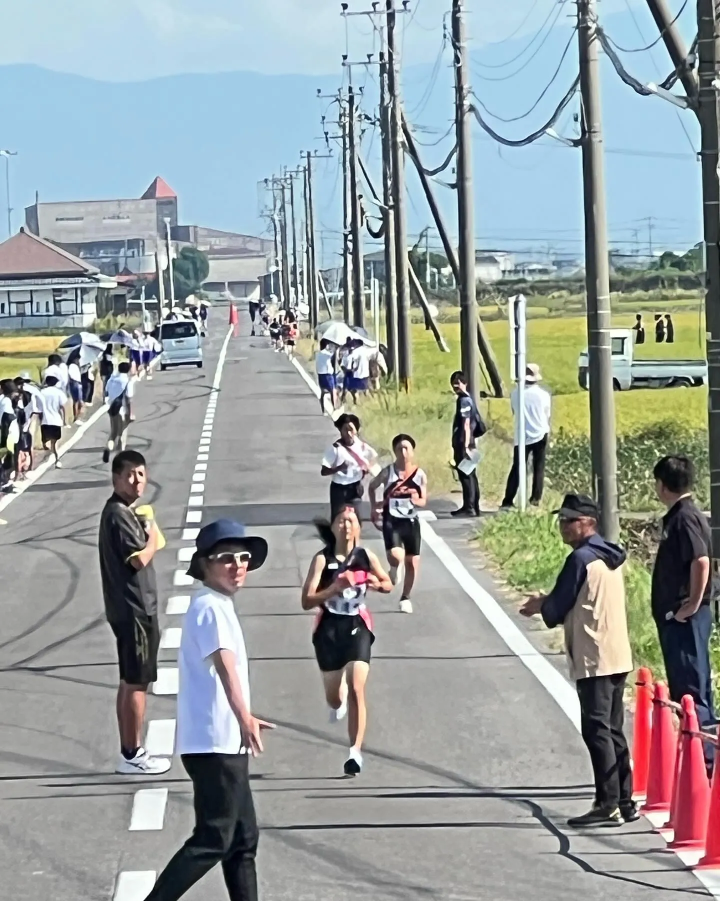 週末にあった県中学駅伝大会予選